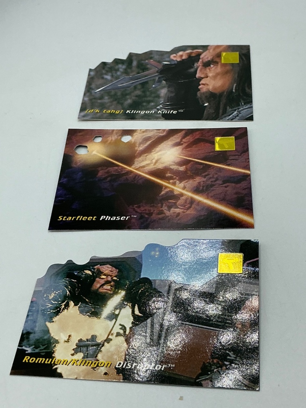 1995 SkyBox Star Trek 30 Years Phase One Die-Cut Card Set D1 D2 D3 Complete